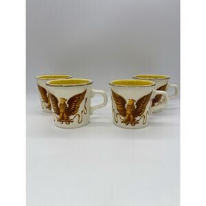 Set of 4 Taylor International Bicentennial Eagle Coffee Mugs USA